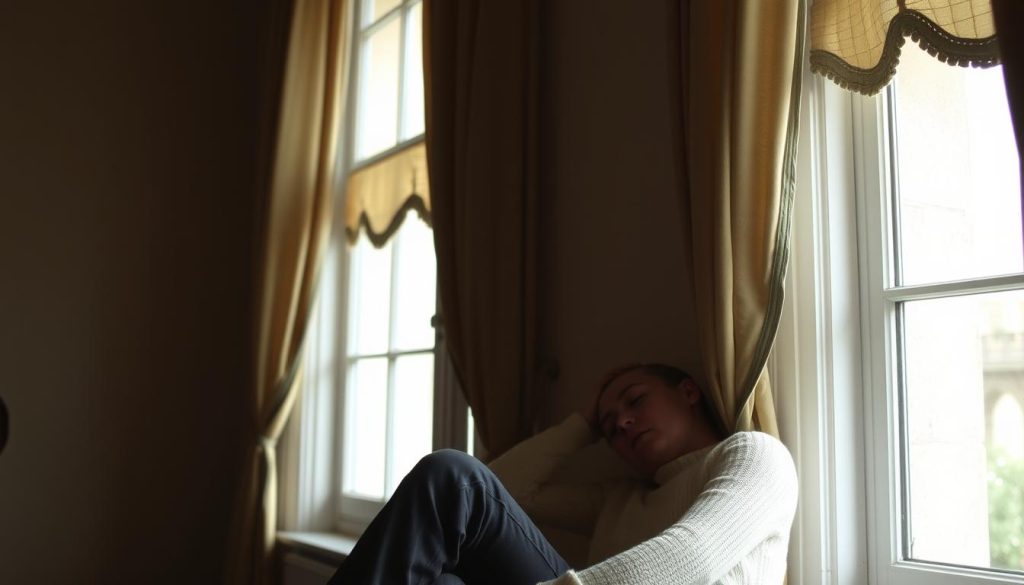 Persona che riflette dopo una delusione d'amore